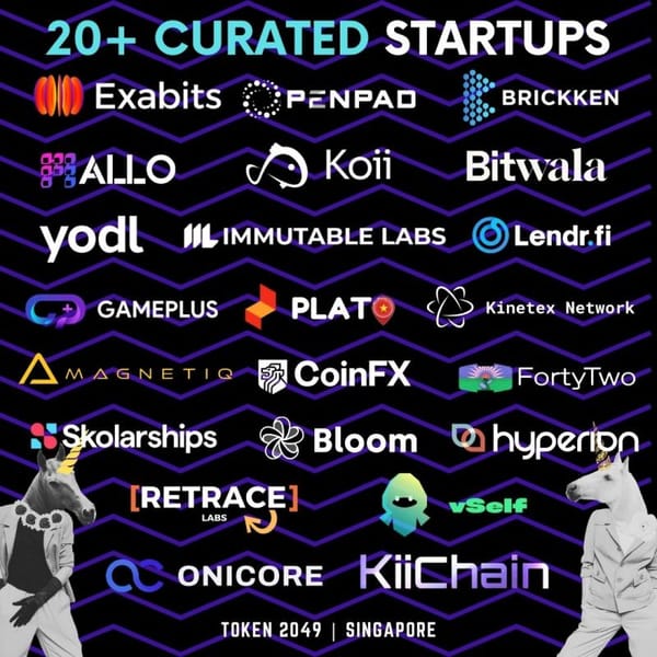 Exponent Named Top 20 Startups at Token2049