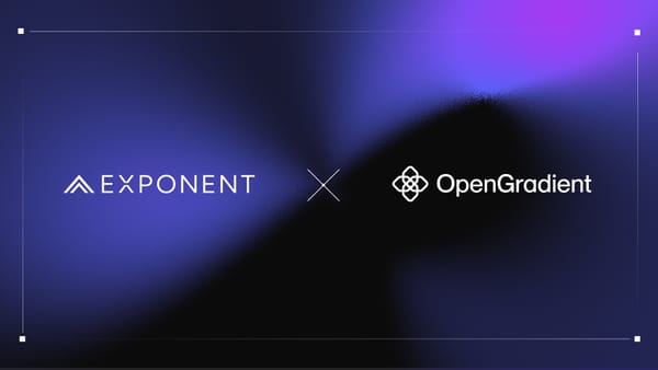 Exponent AI and OpenGradient: Setting a New Precedent for Web3 AI Agents with ML Models